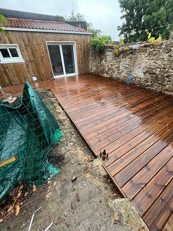 Terrasse bois ext�rieure